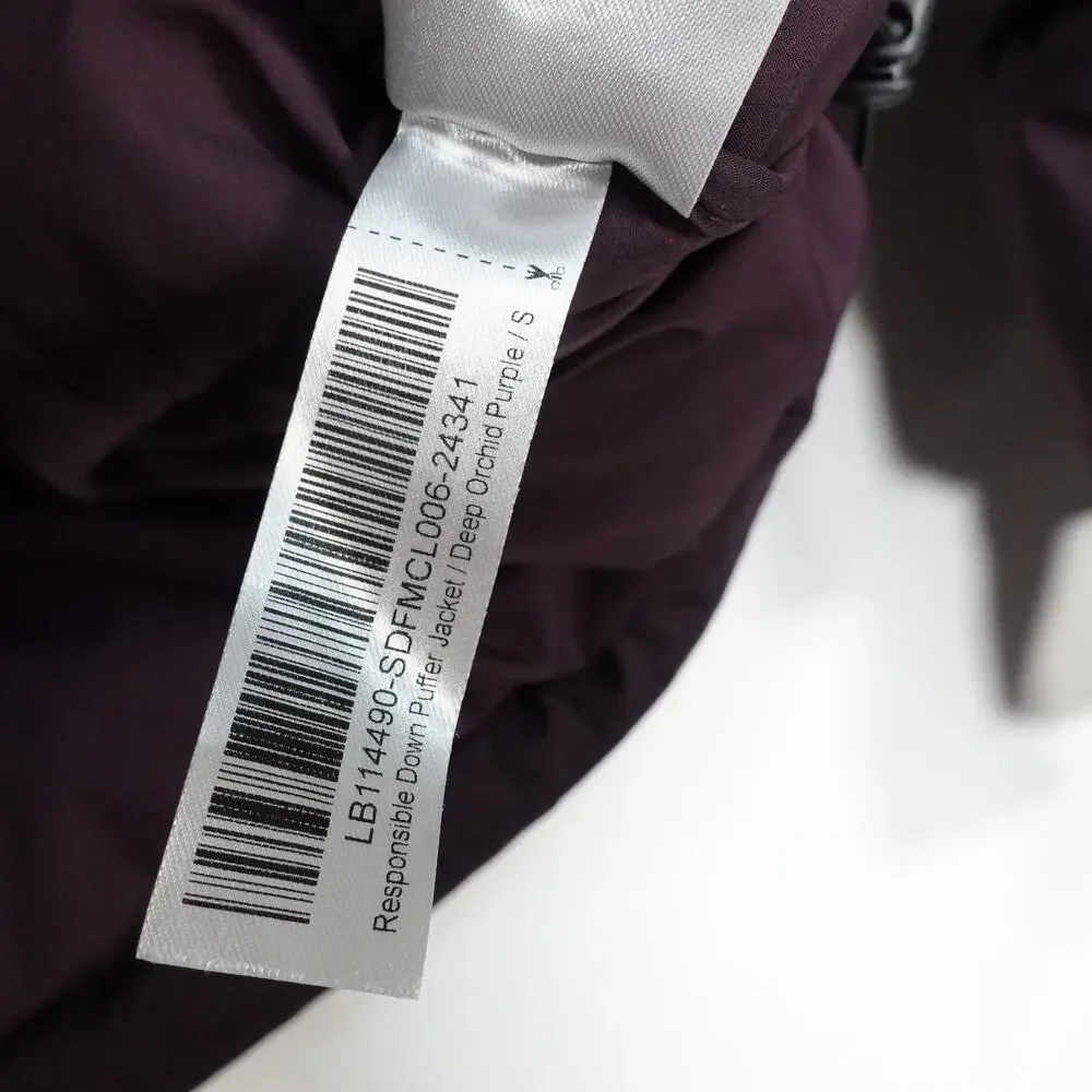 Damaged Women's Small Quince Responsible Down Puffer Jacket Orchid Purple $150